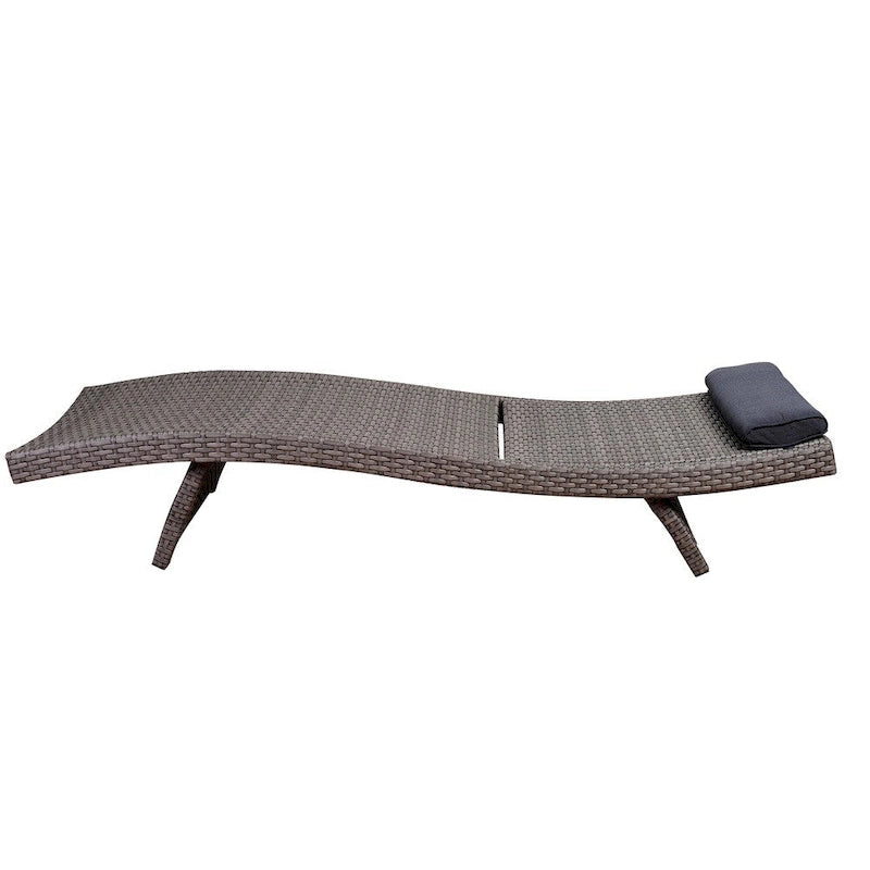 Chaises longues de luxe Atlantic Mykonos grises (lot de 2)