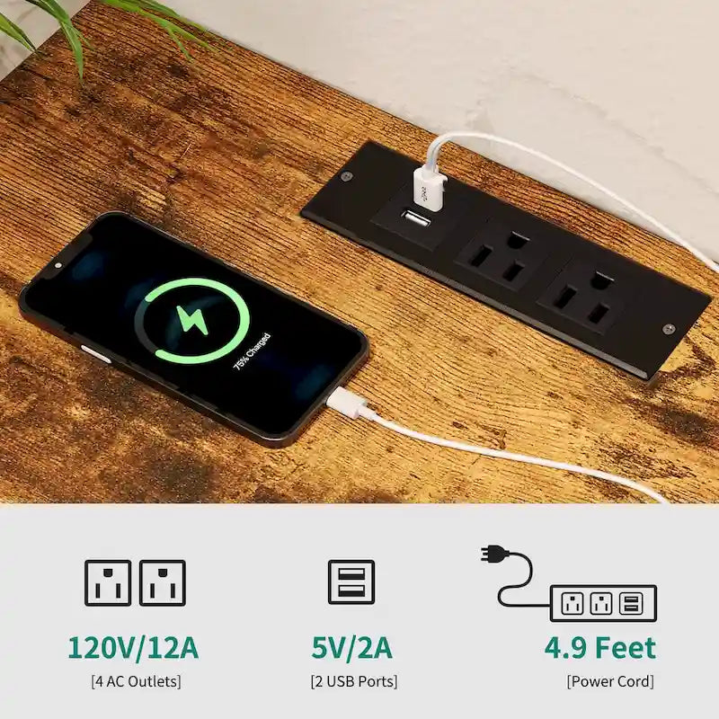 Meuble TV Moasis LED RGB avec prises de courant pour téléviseurs jusqu'à 55/60 pouces, avec étagères en verre