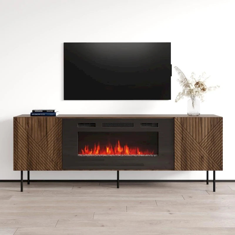 Art Deco BL-EF Fireplace TV Stand