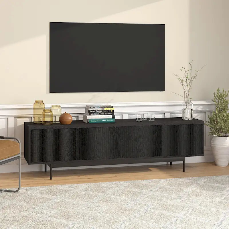 Meuble TV rectangulaire Whitman pour téléviseurs jusqu'à 75" - 70" de large