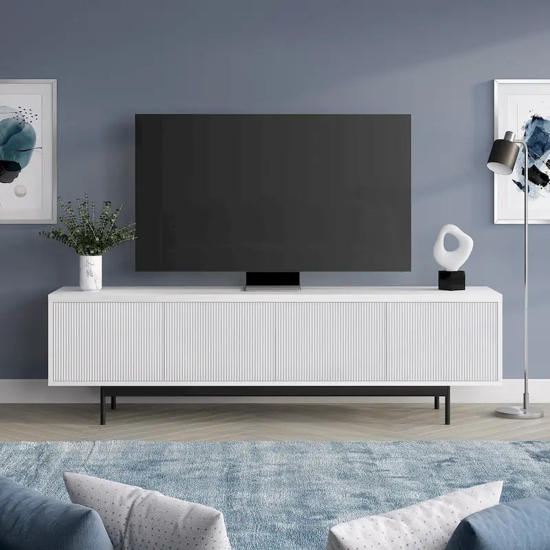 Meuble TV rectangulaire Whitman pour téléviseurs jusqu'à 75" - 70" de large