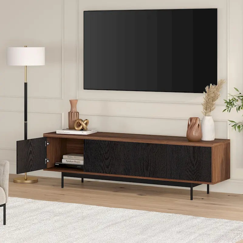 Meuble TV rectangulaire Whitman pour téléviseurs jusqu'à 75" - 70" de large