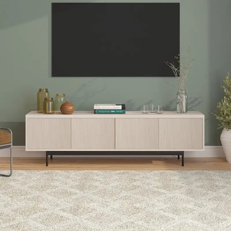 Meuble TV rectangulaire Whitman pour téléviseurs jusqu'à 75" - 70" de large