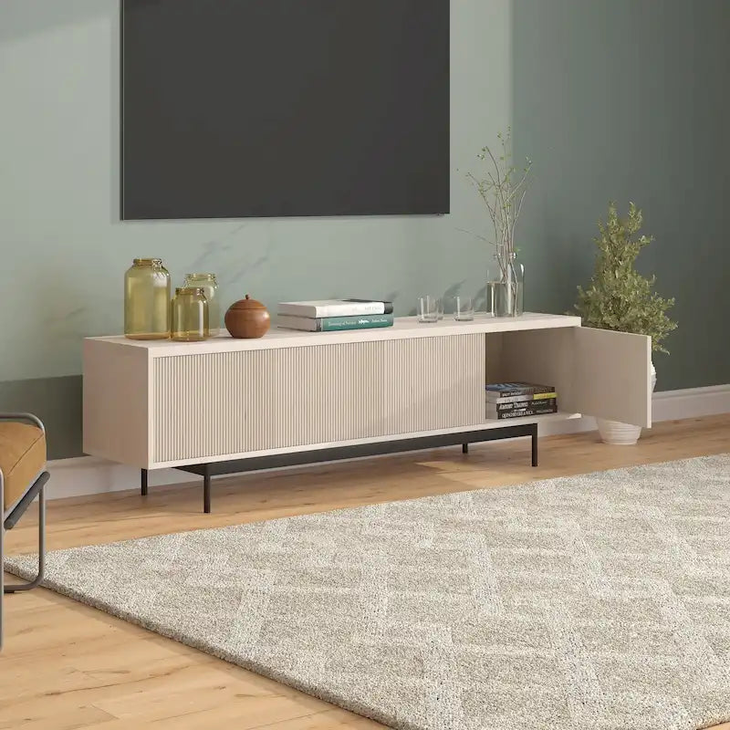 Meuble TV rectangulaire Whitman pour téléviseurs jusqu'à 75" - 70" de large