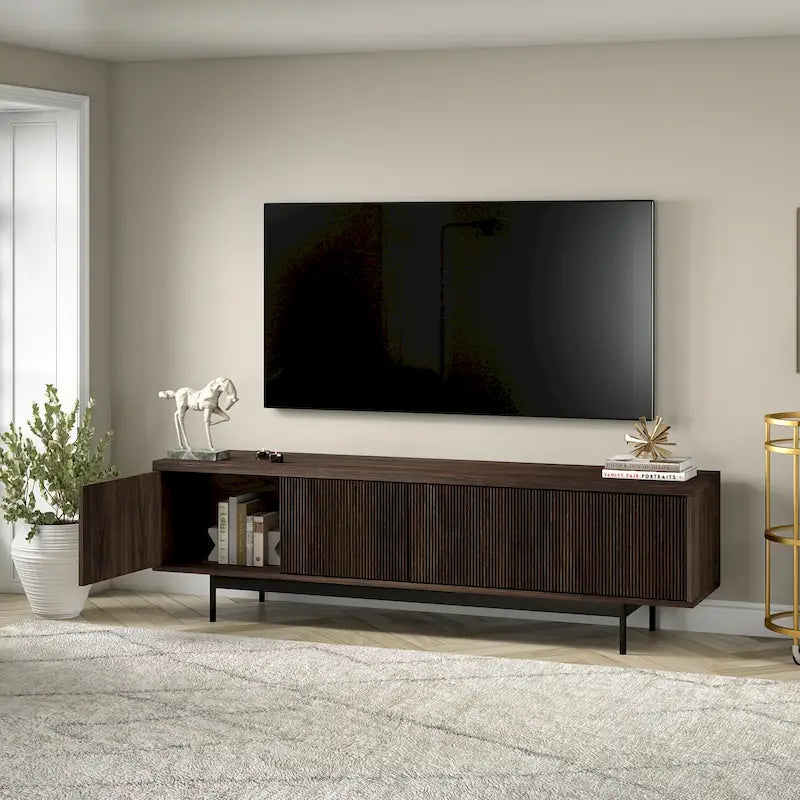 Meuble TV rectangulaire Whitman pour téléviseurs jusqu'à 75" - 70" de large