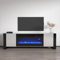 Meuble TV avec cheminée électrique Woody BL-EF 77