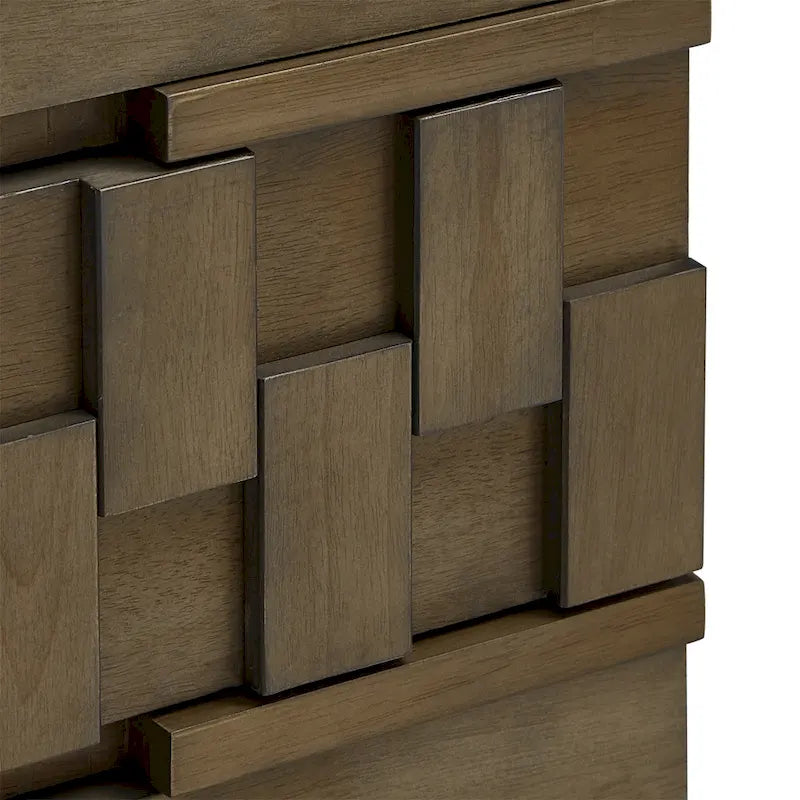 Meuble TV Kieran de style milieu de siècle avec 2 tiroirs en bois par iNSPIRE Q Modern - 59 pouces