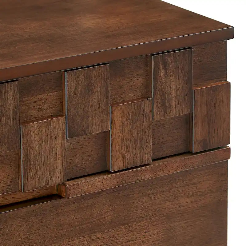 Meuble TV Kieran de style milieu de siècle avec 2 tiroirs en bois par iNSPIRE Q Modern - 59 pouces