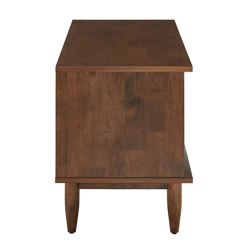 Meuble TV Kieran de style milieu de siècle avec 2 tiroirs en bois par iNSPIRE Q Modern - 59 pouces