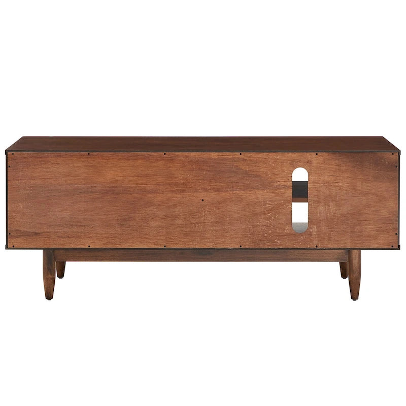Meuble TV Kieran de style milieu de siècle avec 2 tiroirs en bois par iNSPIRE Q Modern - 59 pouces