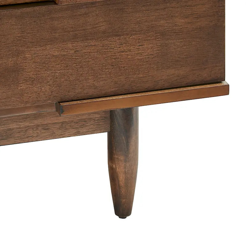 Meuble TV Kieran de style milieu de siècle avec 2 tiroirs en bois par iNSPIRE Q Modern - 59 pouces