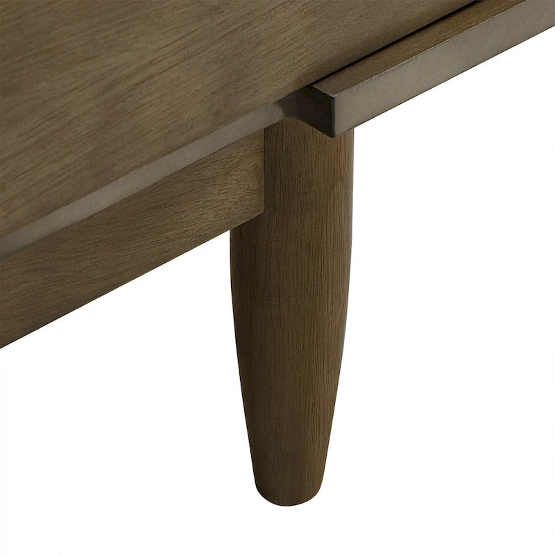 Meuble TV Kieran de style milieu de siècle avec 2 tiroirs en bois par iNSPIRE Q Modern - 59 pouces