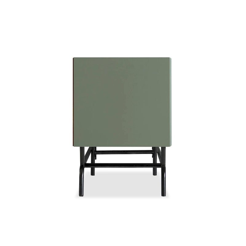 Meuble TV DH BASIC Modern avec 3 tiroirs et passe-câbles de 60 pouces par Denhour