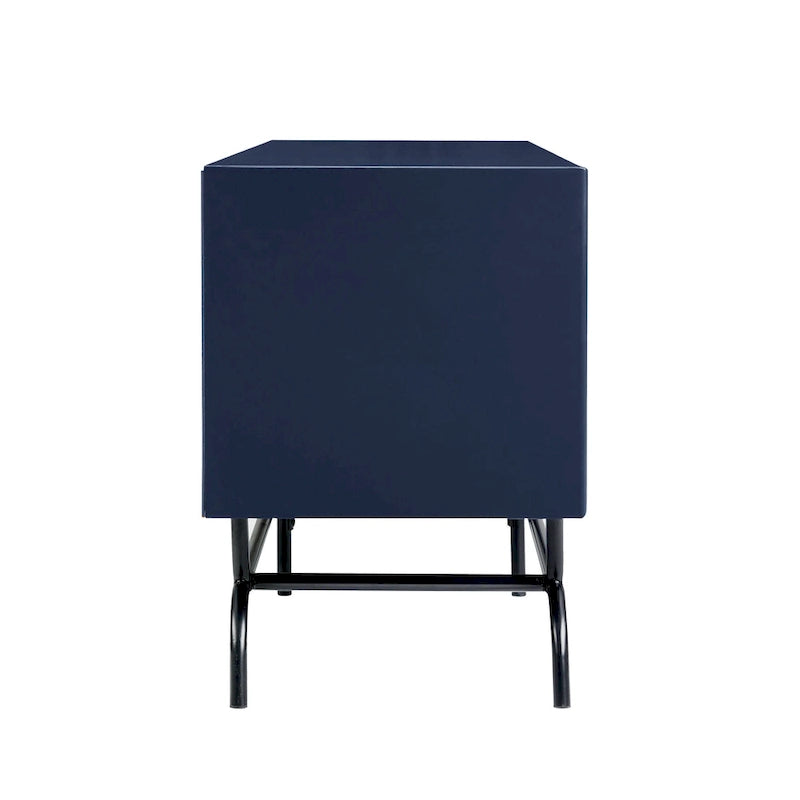 Meuble TV DH BASIC Modern avec 3 tiroirs et passe-câbles de 60 pouces par Denhour