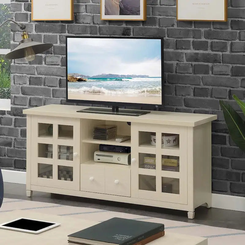 Meuble TV Newport Park Lane avec 1 tiroir, des placards de rangement et des étagères pour téléviseurs jusqu'à 65 pouces