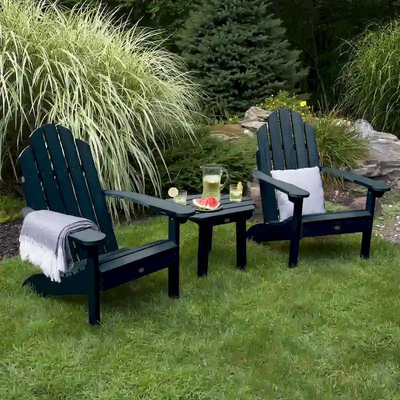 2 chaises Adirondack Westport classiques et une table d'appoint