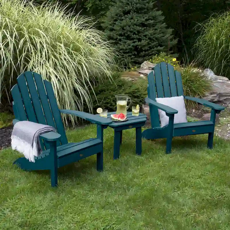 2 chaises Adirondack Westport classiques et une table d'appoint