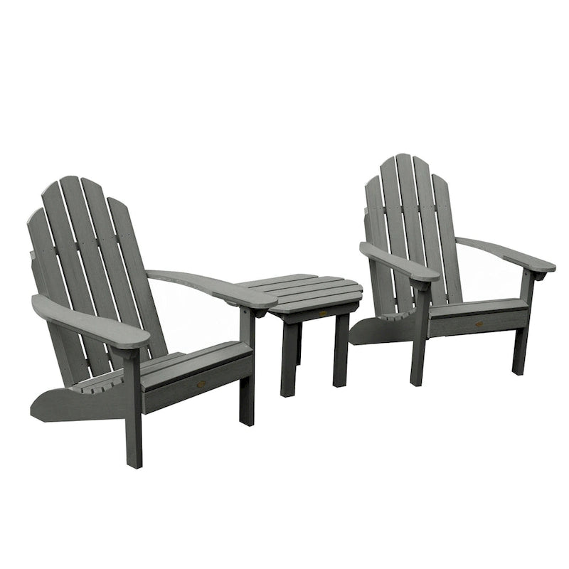 2 chaises Adirondack Westport classiques et une table d'appoint
