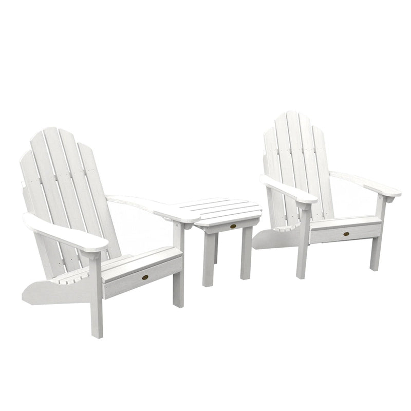 2 chaises Adirondack Westport classiques et une table d'appoint