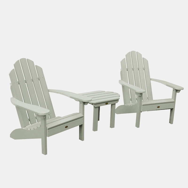 2 chaises Adirondack Westport classiques et une table d'appoint