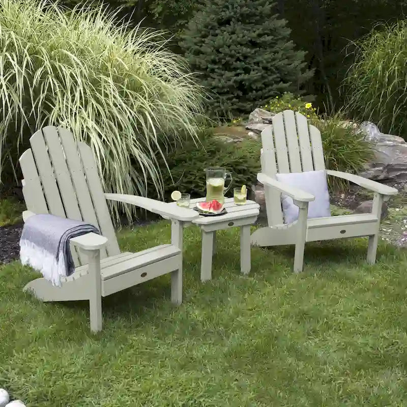 2 chaises Adirondack Westport classiques et une table d'appoint
