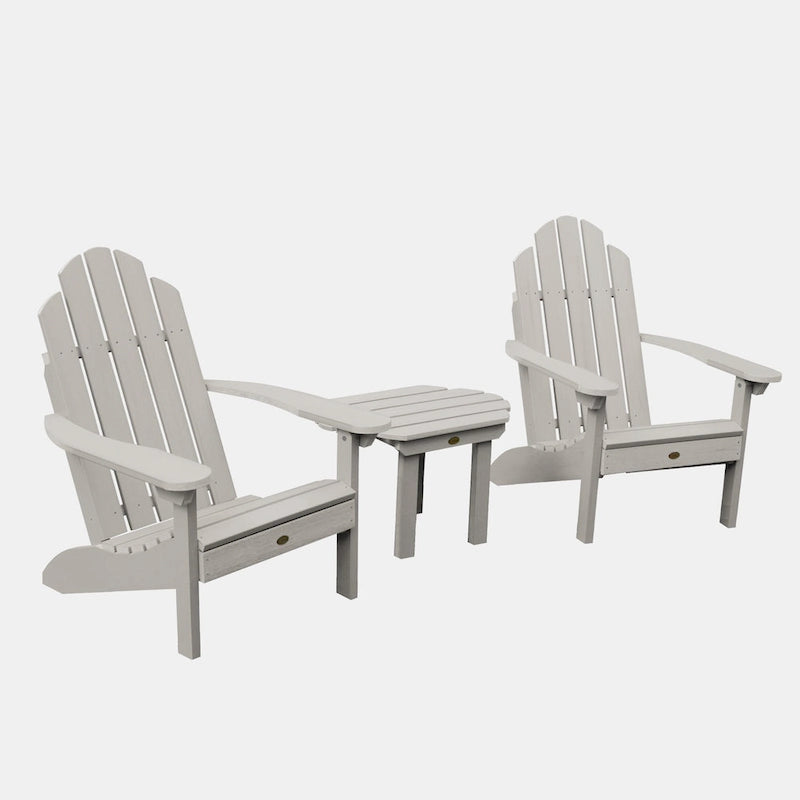 2 chaises Adirondack Westport classiques et une table d'appoint