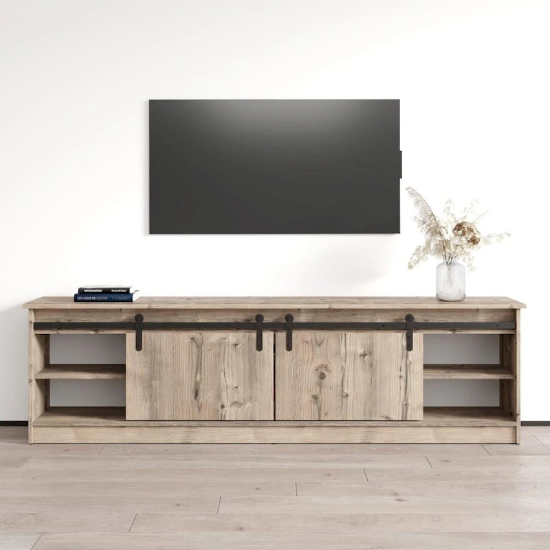 Meuble TV Granero 04 BL-EF avec cheminée