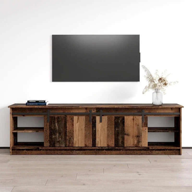 Meuble TV Granero 04 BL-EF avec cheminée