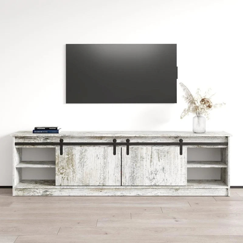 Meuble TV Granero 04 BL-EF avec cheminée