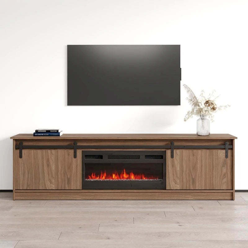 Meuble TV Granero 04 BL-EF avec cheminée