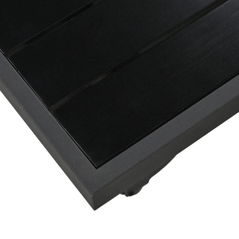 Ensemble de meubles de patio 4 pièces, ensemble de canapés modulaires d'extérieur en acier avec causeuse, 2 fauteuils et table basse