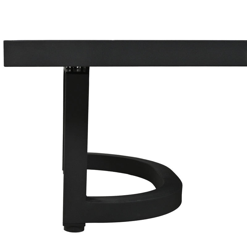 Ensemble de meubles de patio 4 pièces, ensemble de canapés modulaires d'extérieur en acier avec causeuse, 2 fauteuils et table basse