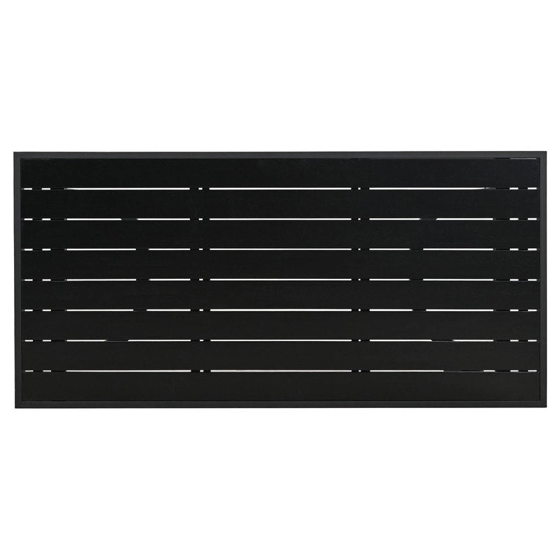 Ensemble de meubles de patio 4 pièces, ensemble de canapés modulaires d'extérieur en acier avec causeuse, 2 fauteuils et table basse