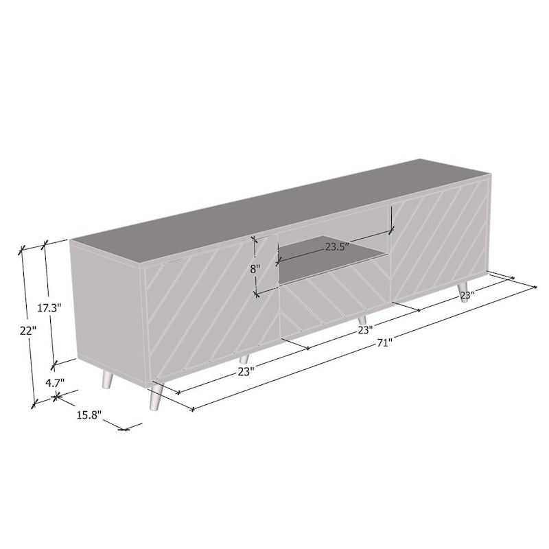 Meuble TV Paris Modern de 180 cm