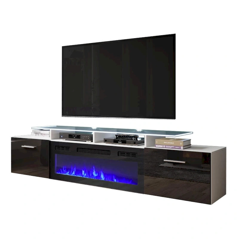 Meuble TV moderne Rova EF Electric Fireplace 75