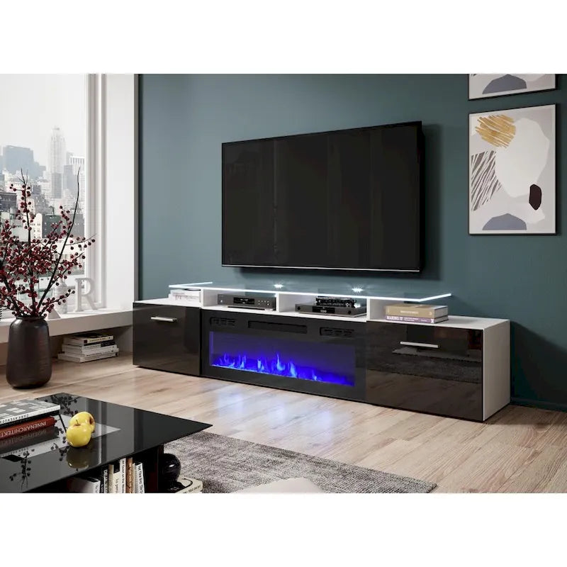 Meuble TV moderne Rova EF Electric Fireplace 75