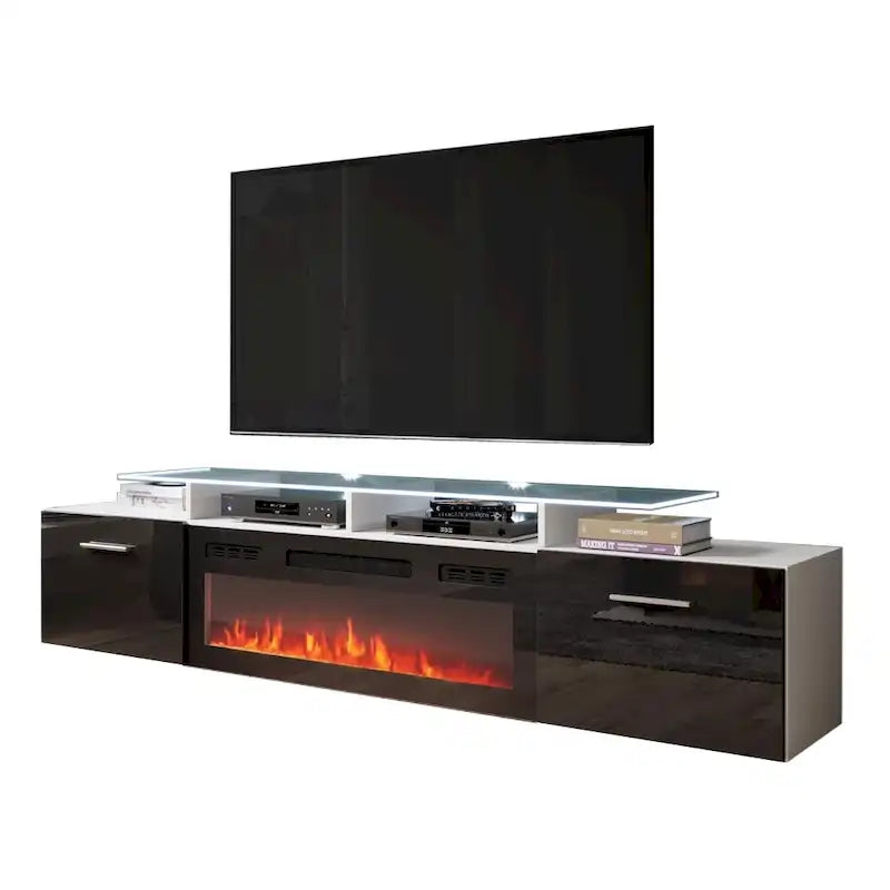 Meuble TV moderne Rova EF Electric Fireplace 75