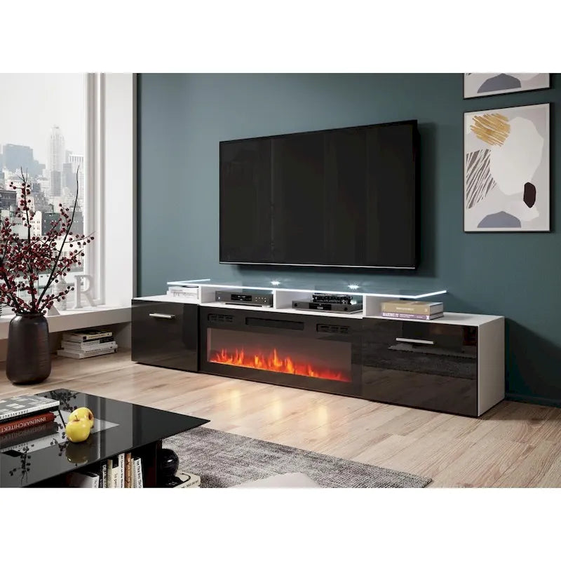 Meuble TV moderne Rova EF Electric Fireplace 75