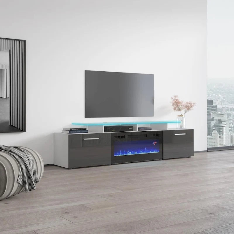 Meuble TV moderne Rova EF Electric Fireplace 75