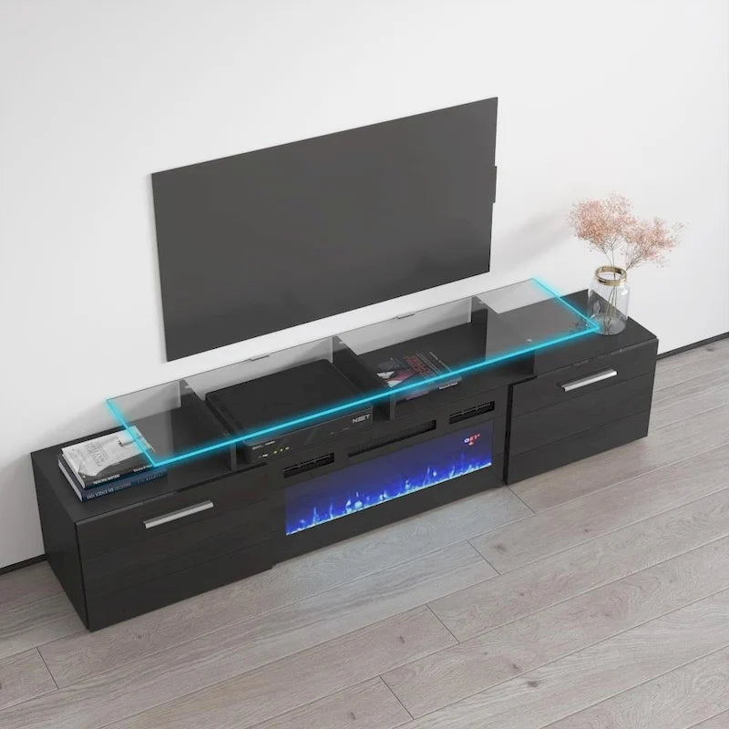 Meuble TV moderne Rova EF Electric Fireplace 75