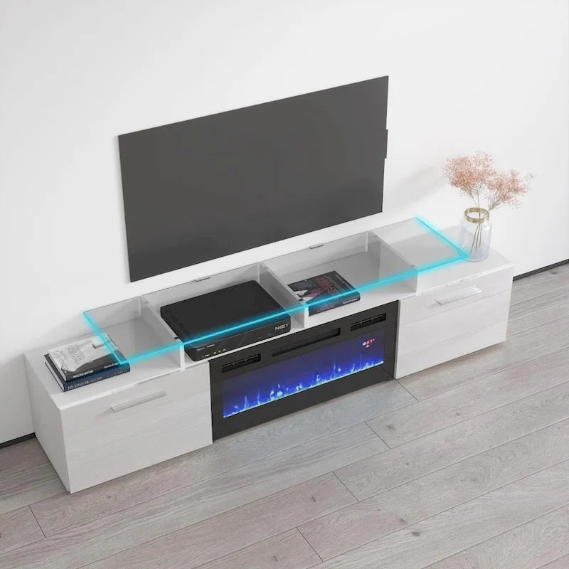 Meuble TV moderne Rova EF Electric Fireplace 75