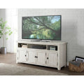 Meuble TV Nantucket en bois massif de 65 po de large avec rangement
