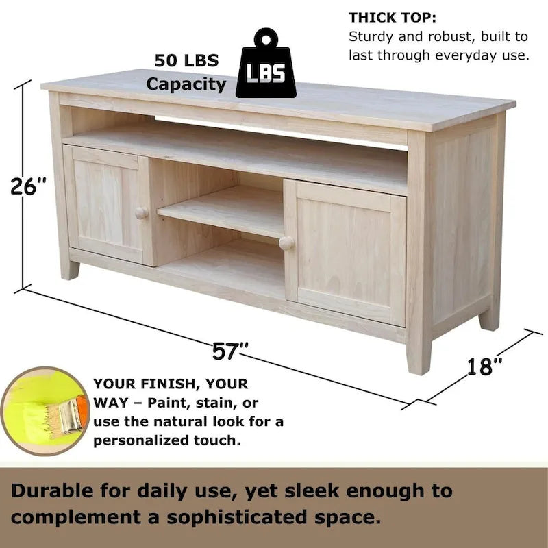 Meuble TV / de divertissement avec 2 portes - 57