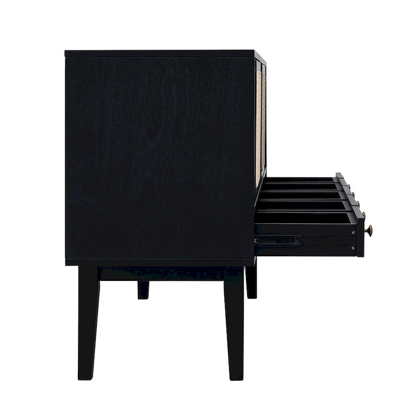 Meuble TV console multimédia SEI Furniture, style moderne du milieu du siècle, pour téléviseurs jusqu'à 68 po