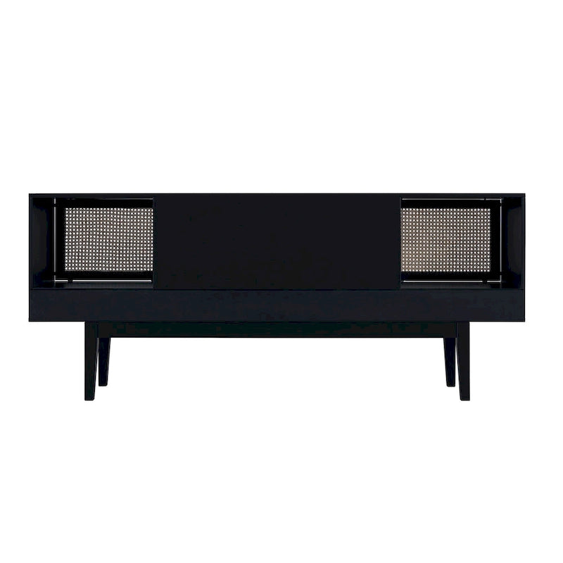 Meuble TV console multimédia SEI Furniture, style moderne du milieu du siècle, pour téléviseurs jusqu'à 68 po