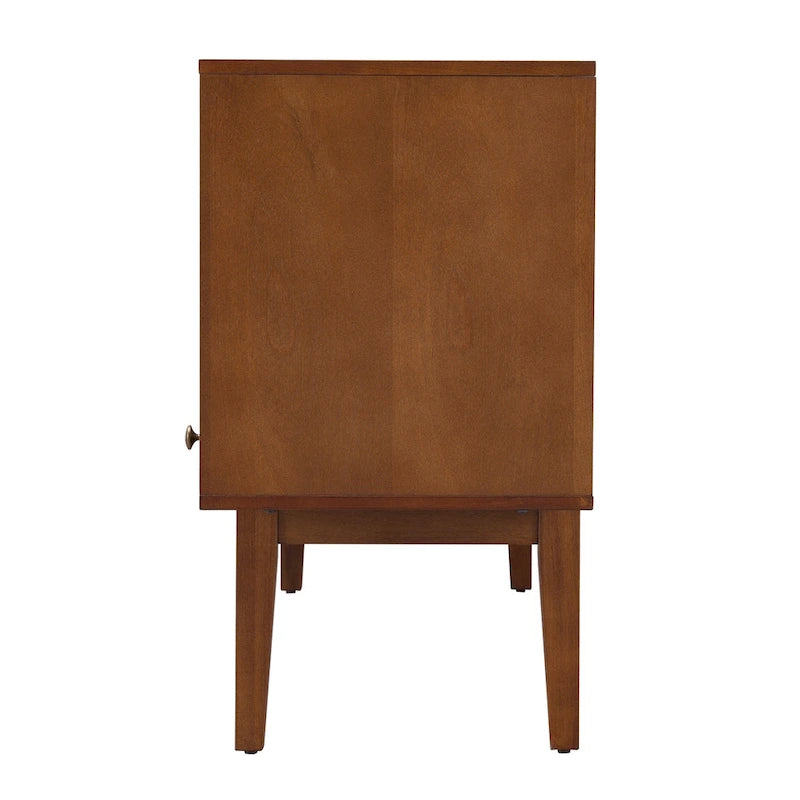 Meuble TV console multimédia SEI Furniture, style moderne du milieu du siècle, pour téléviseurs jusqu'à 68 po