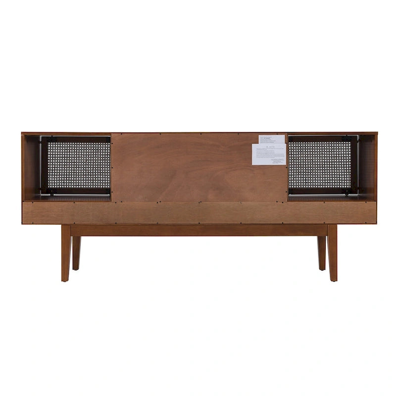 Meuble TV console multimédia SEI Furniture, style moderne du milieu du siècle, pour téléviseurs jusqu'à 68 po