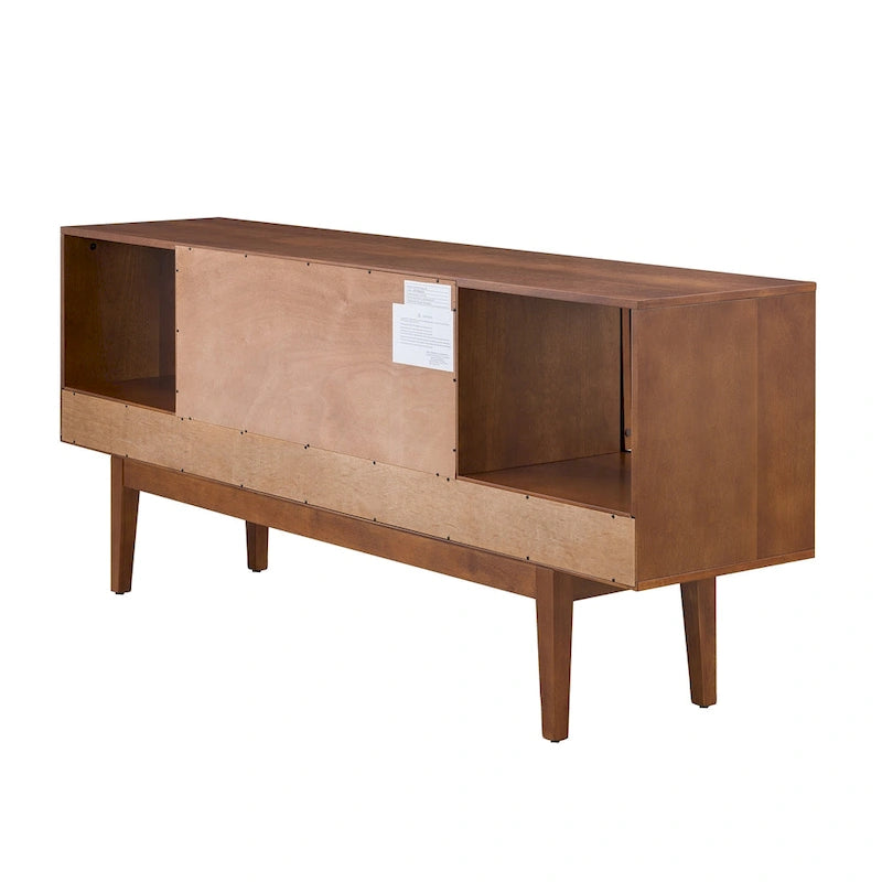 Meuble TV console multimédia SEI Furniture, style moderne du milieu du siècle, pour téléviseurs jusqu'à 68 po