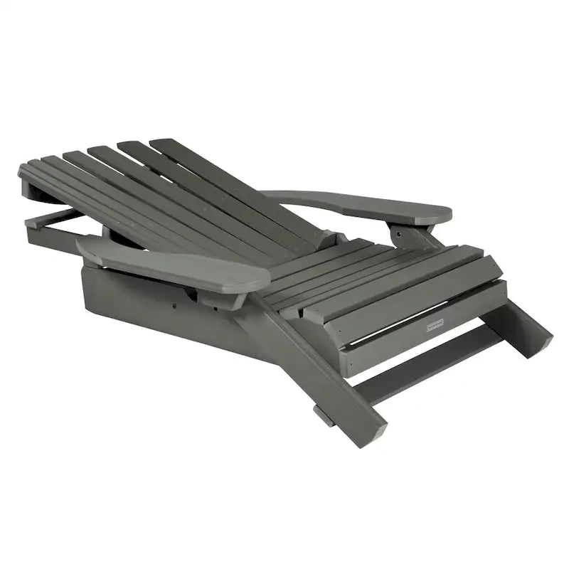 Chaise Adirondack pliante et inclinable HIGHWOOD avec pouf pliant