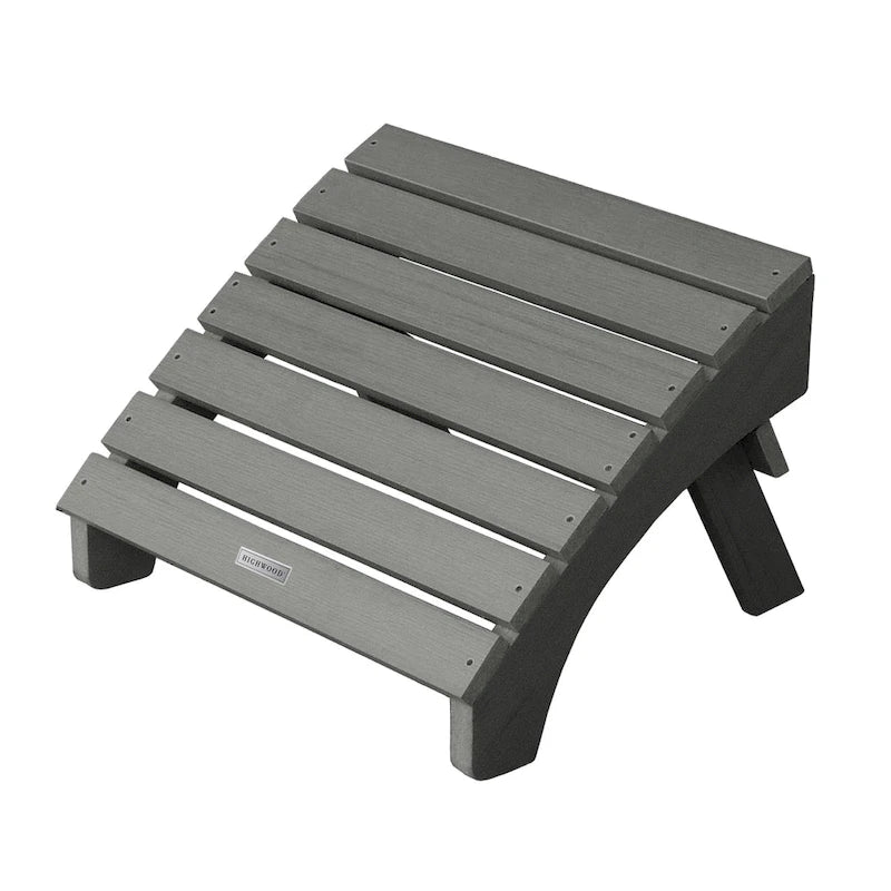 Chaise Adirondack pliante et inclinable HIGHWOOD avec pouf pliant
